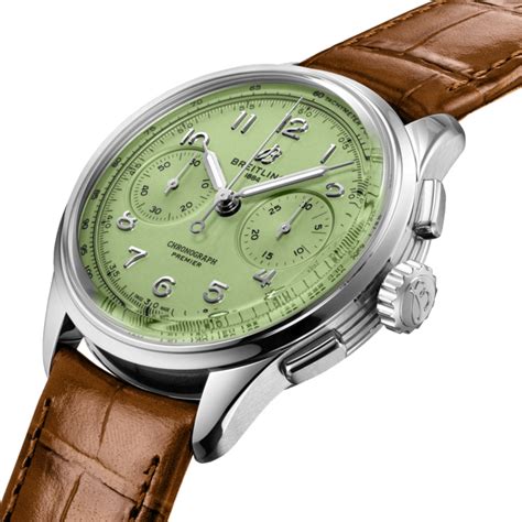 breitling premier b09 chronograph pistachio green|premier b09 chronograph 40.